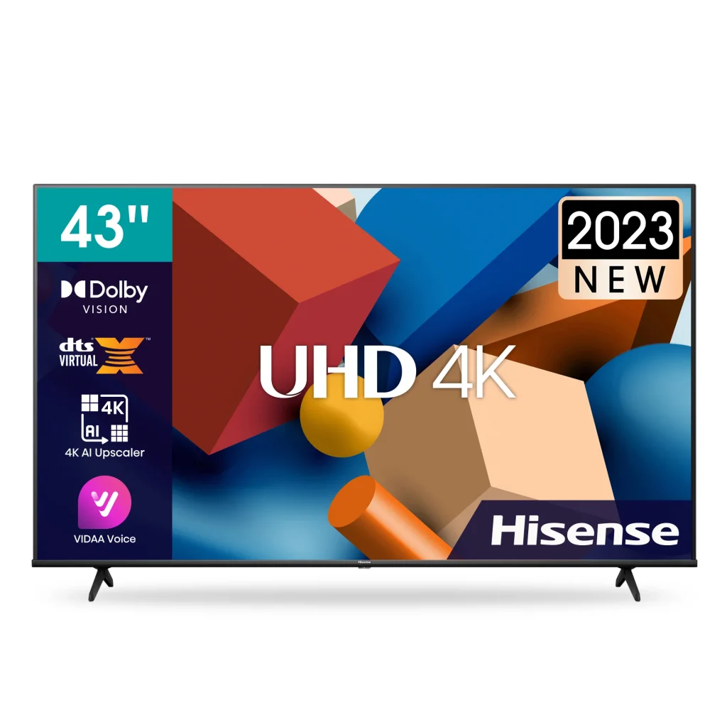 Hisense 43" UHD Smart 4K LED TV (Model No: 43A6K)