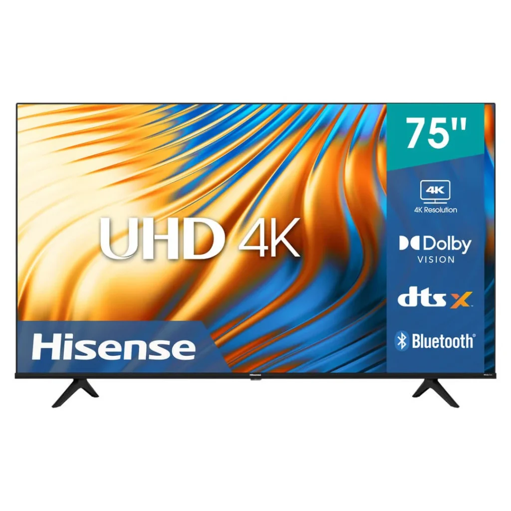 Hisense 75" Smart UHD 4K TV (Model No: 75A6H/K)