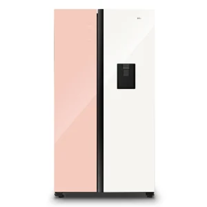 Hisense 508L Pink & White No Frost Side By Side Fridge + Water Dispenser (Model No: RS3N518NAG)