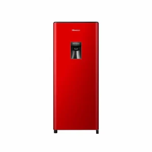 Hisense 177L Red Single Door Fridge + Water Dispenser (Model No: H235RRE-WD)