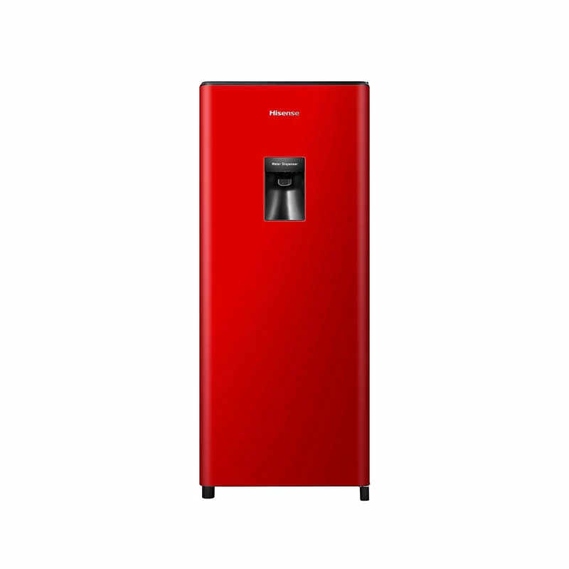 Hisense 177L Red Single Door Fridge + Water Dispenser (Model No: H235RRE-WD)
