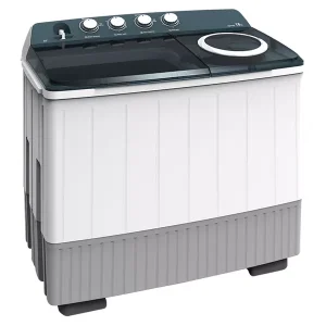 Hisense Washing Machine 16kg Manual, Twin Tub, Big Knobs, Transparent Lid, Drain Pump, White WSDE163