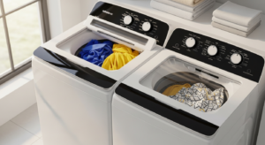 Midea 12KG Twin Tub Washing Machine | White & Black (Model No: MT100W120/WG)