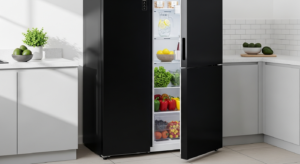 Midea 173L Double Door Refrigerator | Jazz Black (Model No: MDRT237FGG28)