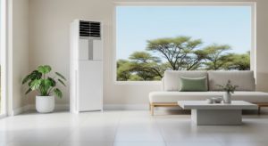 Midea 24000 BTU On/Off Floor Standing AC (Model No: MFPA-24CRN1-QB6W)