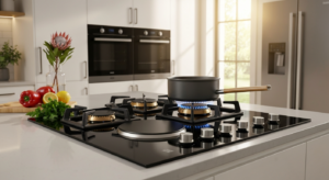 Midea 30cm Gas Hob | 3 Gas + 1 Electric (Model No: 60M31SA021_MNE33)