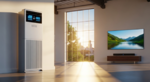 Midea 36000 BTU Inverter Floor Standing AC (Model No: MFPA-3SHRFN1-NRG5GW)