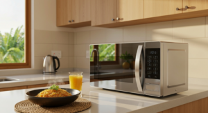 Midea 45L Digital Microwave Oven | Silver Mirror (Model No: EM145A2HG-B)