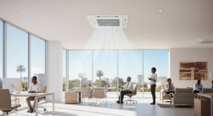 Midea 48000 BTU On/Off Cassette AC (Model No: MCD1-48CRNX-R)