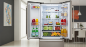 Midea 716L Double Door Show Case Refrigerator | White (Model No: MDRZ952FGG01)