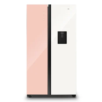 Hisense 508L Pink & White No Frost Side By Side Fridge + Water Dispenser (Model No: RS3N518NAG)