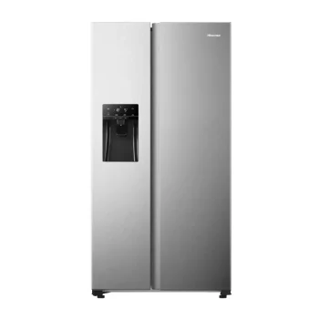 Hisense 474L Side By Side Fridge | Non Frost | Brushed Stainless Steel (Model No: H690SS-IDL)
