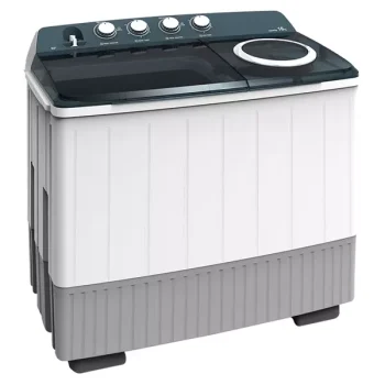 Hisense Washing Machine 16kg Manual, Twin Tub, Big Knobs, Transparent Lid, Drain Pump, White WSDE163
